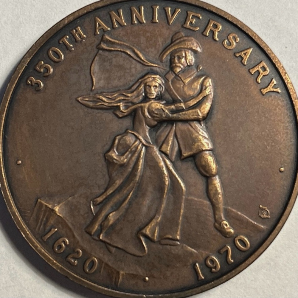 1970 Mayflower 350th Anniversary Medal- Rare